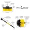 Drill Brush Power Scrubber By Useful Products 5 in W 5 in L Brush, Yellow Y-S-4O-5X-QC-DB - alternate 7